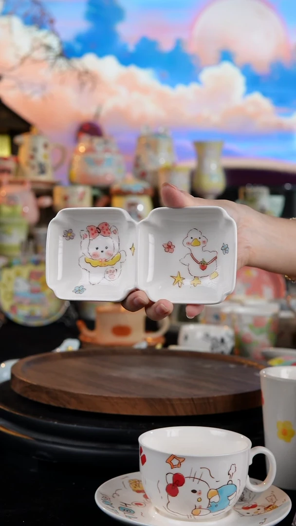 陶瓷便携款手工手绘景德镇陶瓷