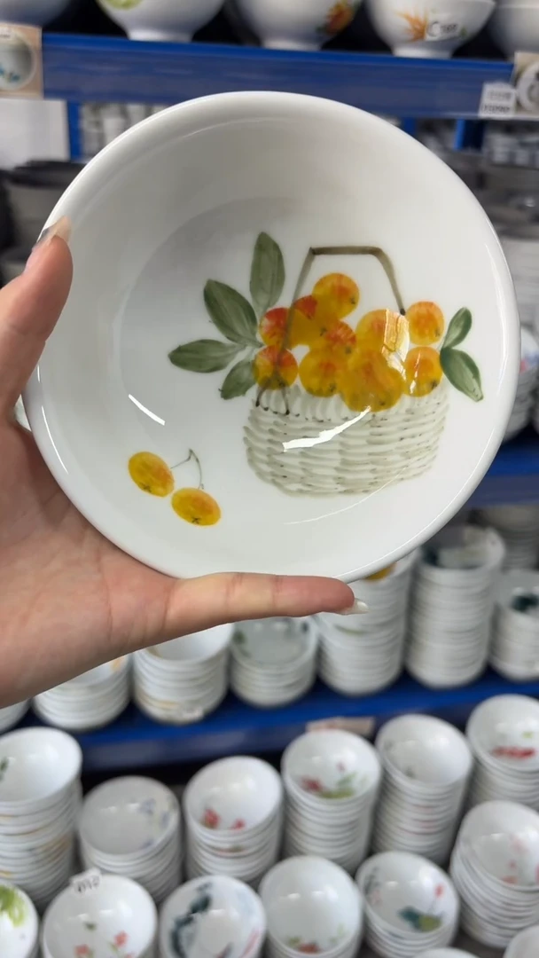 瓷片景德镇高温陶瓷食品级手绘釉中彩-壮壮碗