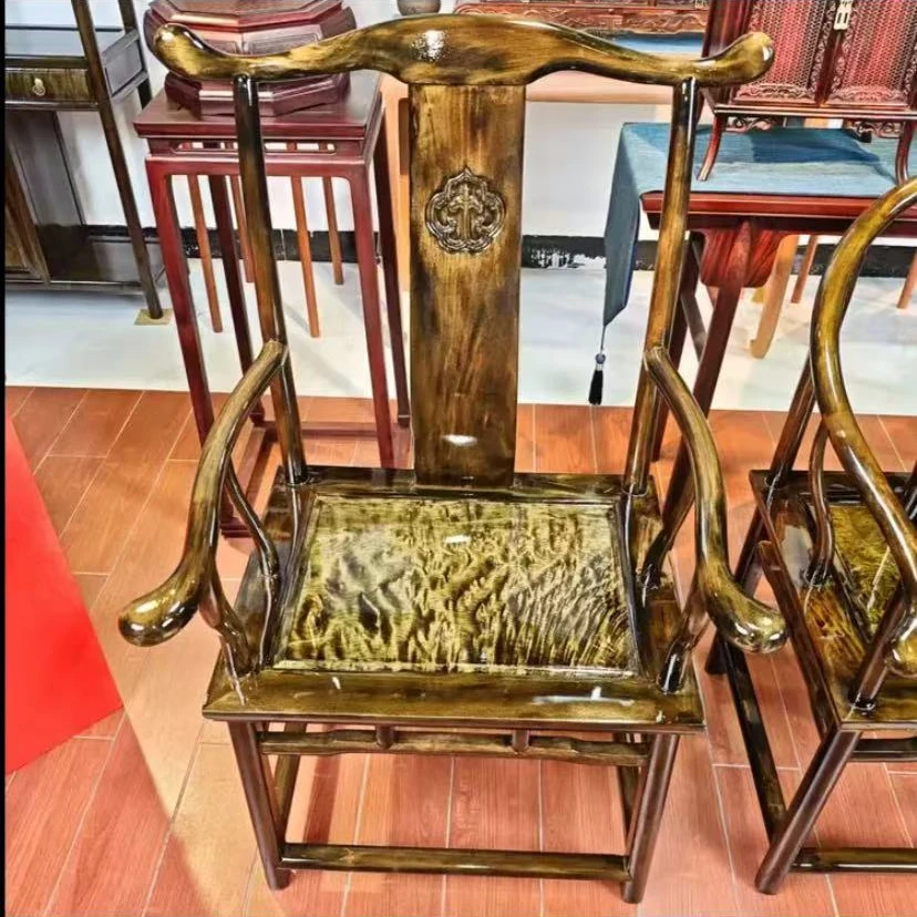 瑞木轩 金丝楠木官帽椅 63*55*113cm