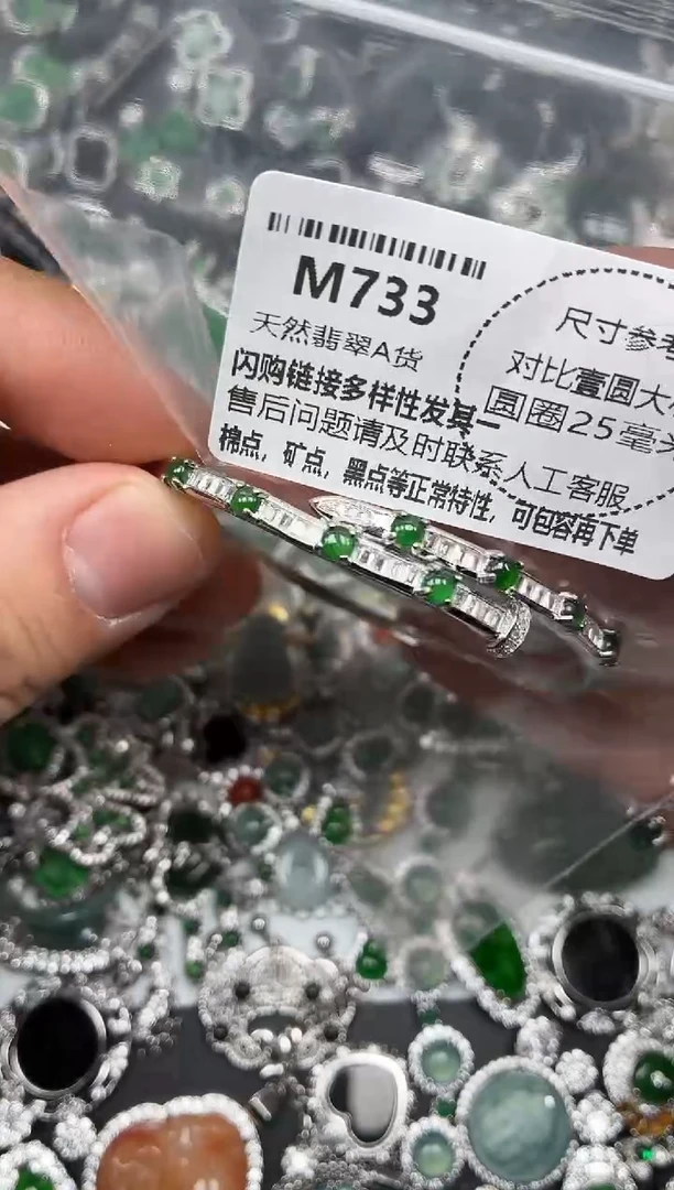颈饰未镶嵌翡翠M733手镯