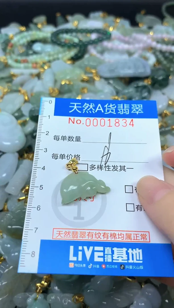 颈饰未镶嵌翡翠净货挂件-1834