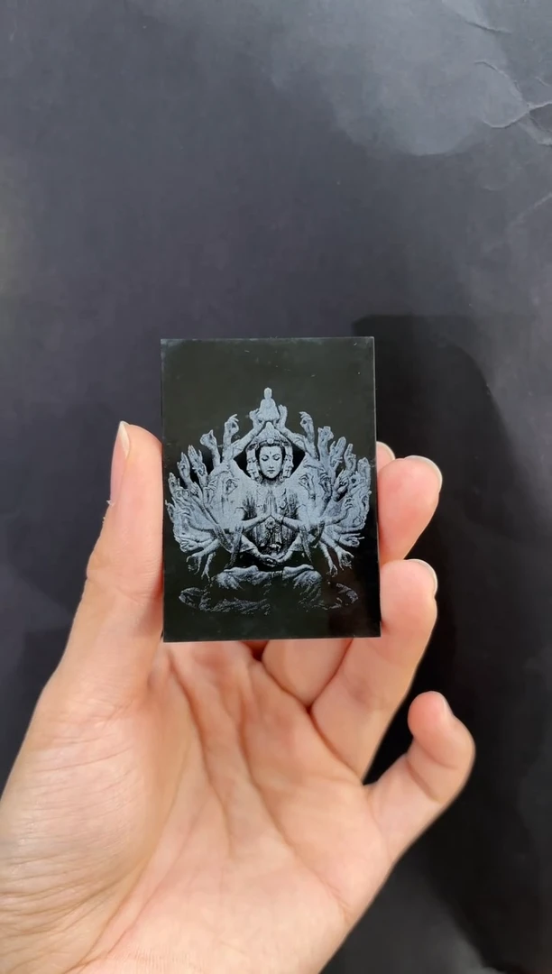 未镶嵌把件翡翠格*翡翠观音牌不退不换