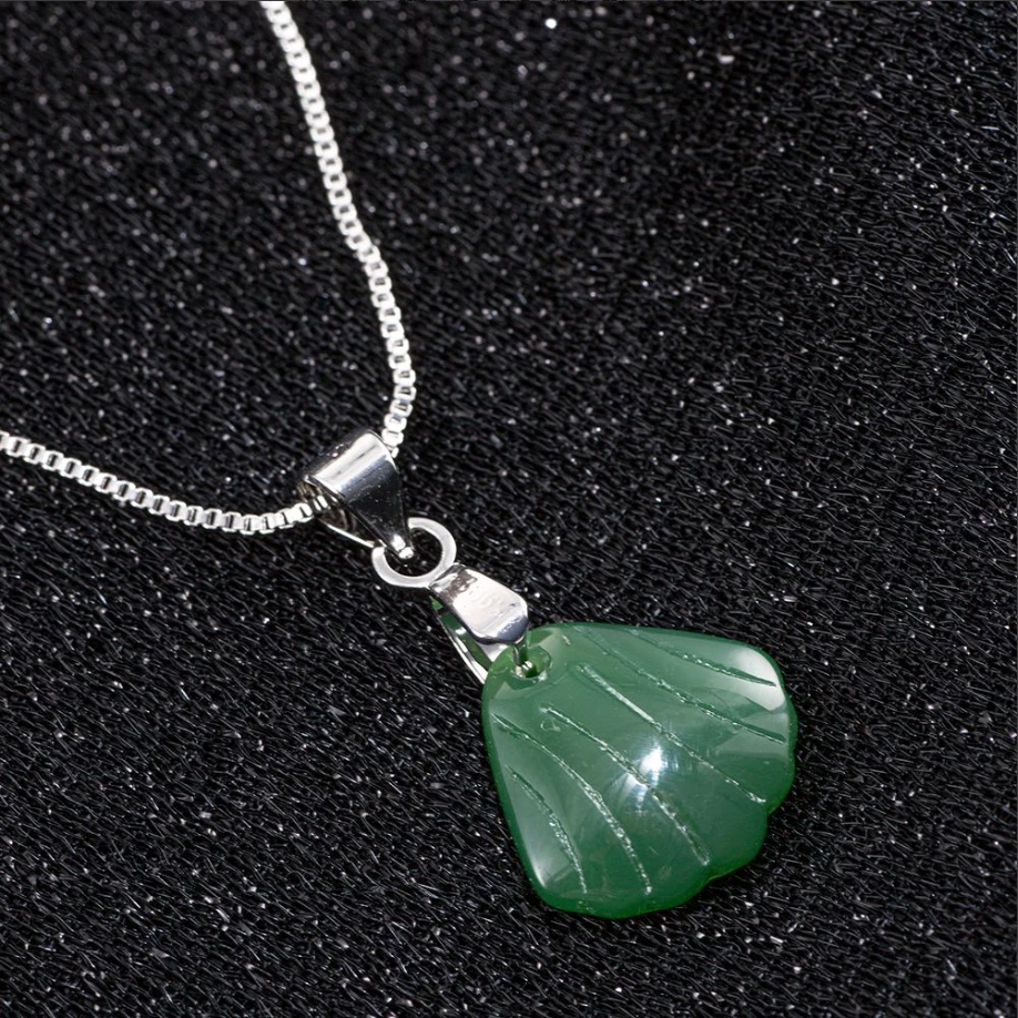 天然玉石珠宝 s925银 莲纹漾寂 鹤羽栖尘 项链 s0144