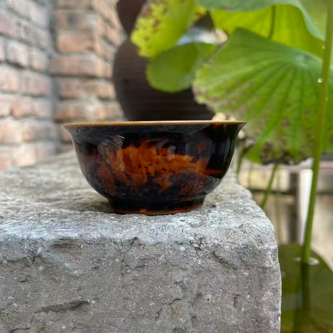 新款玳瑁釉圆融杯