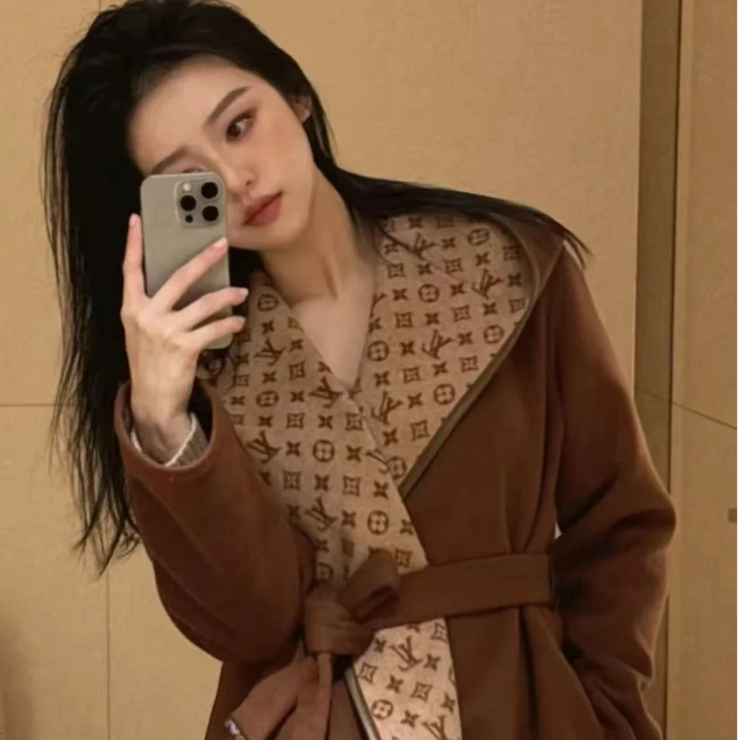 未使用 LouisVuitton/路易威登 24新款内里满印大衣 32/34/36