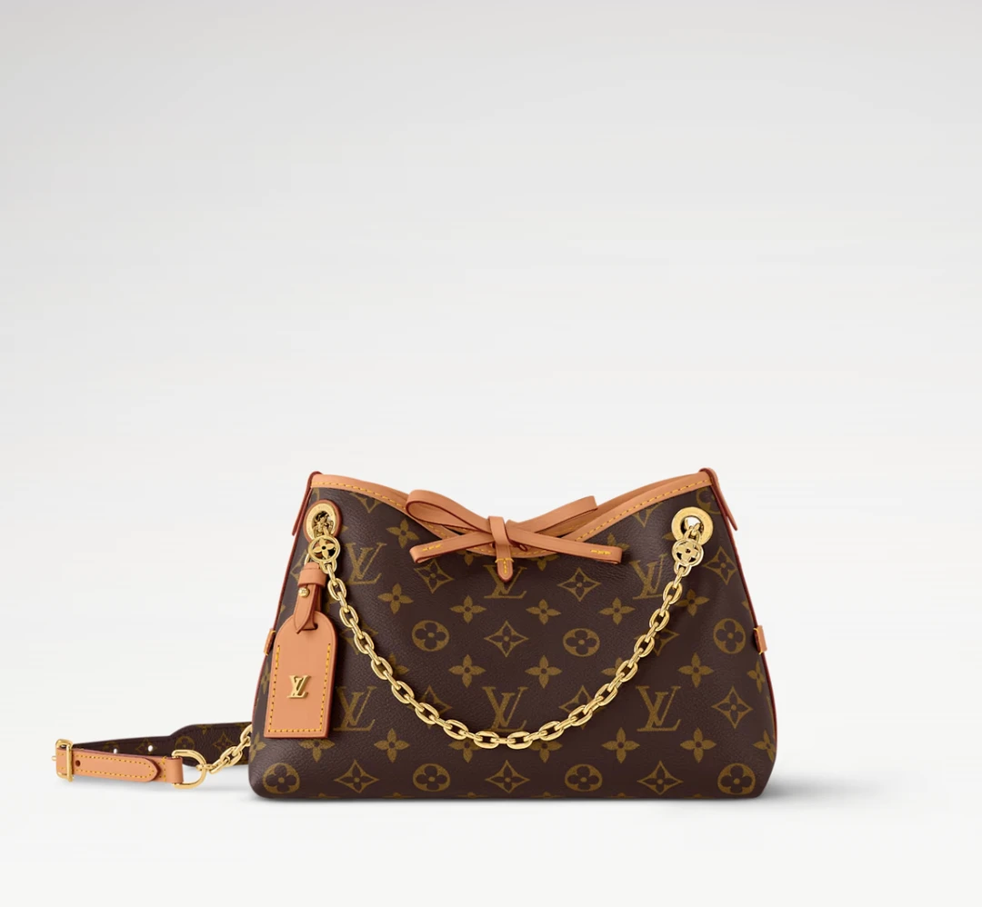 单肩复古LV轻奢链条女士手提经典老花斜挎包13