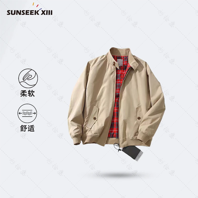 G9加厚款美式哈灵顿夹克复古休闲工装外套立领机车夹克36165