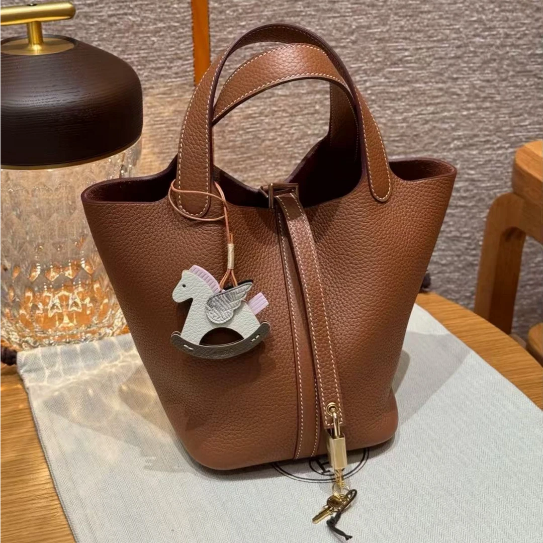95新 Hermes/爱马仕 展会外场！金棕金扣18菜篮子 Y刻