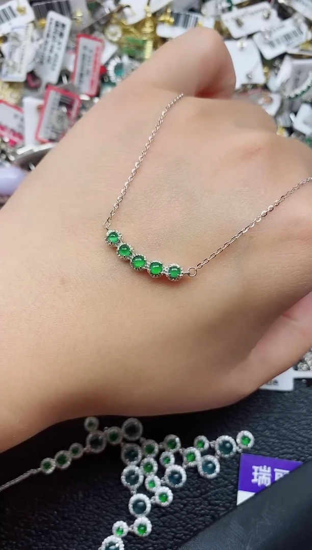 银S925镶嵌戒指翡翠1