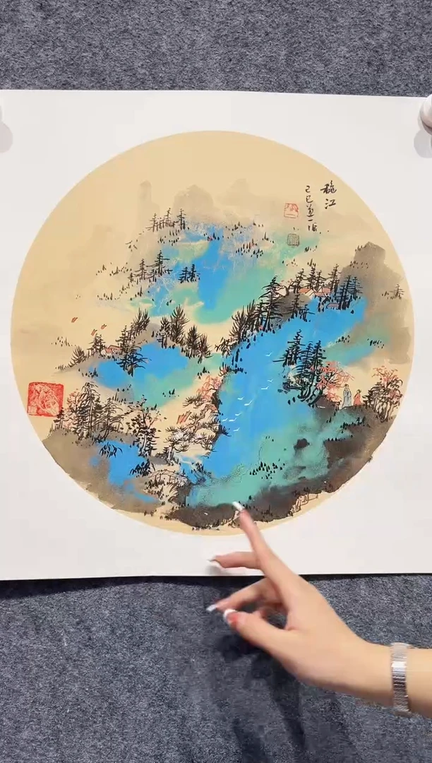 国画亲笔手绘N-65