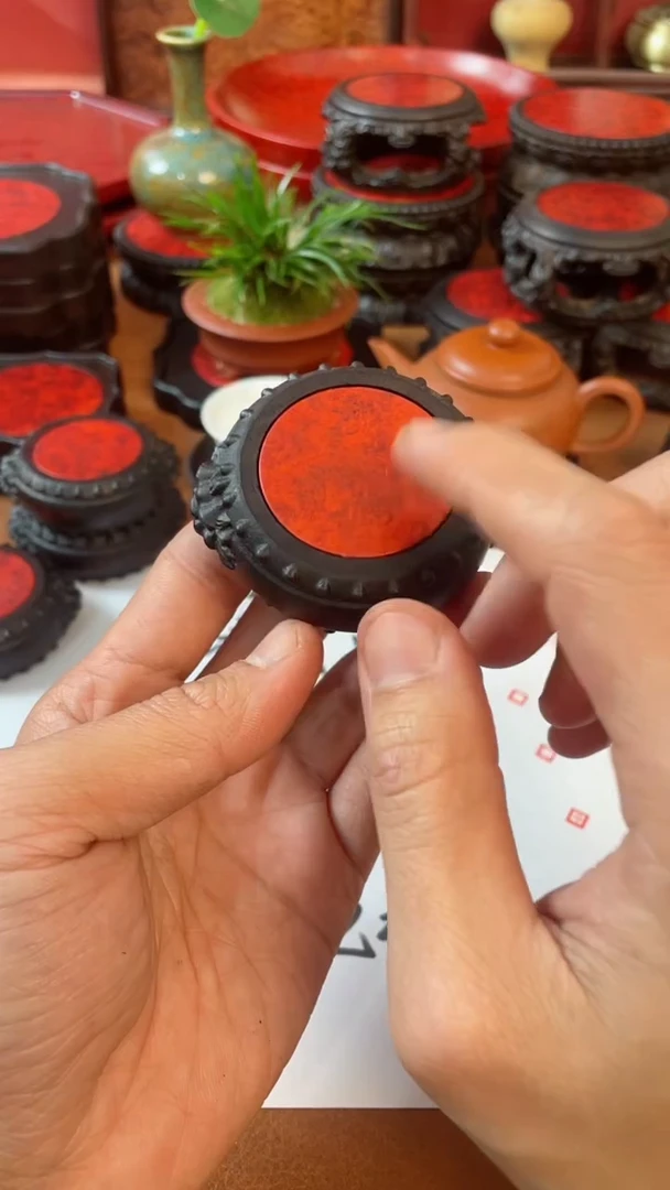 【闪购商品】东非黑黄檀（紫光檀）木艺貔貅盖置   吉米