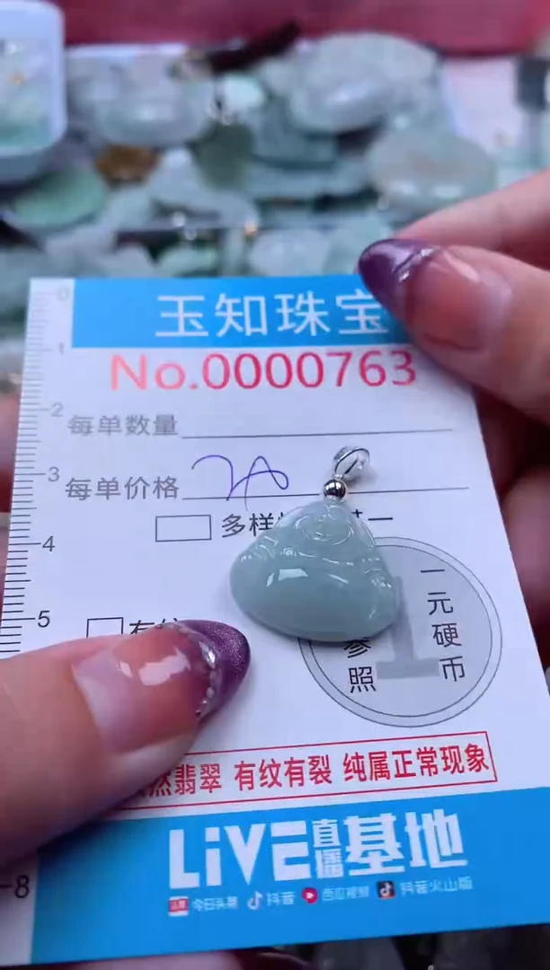 翡翠未镶嵌吊坠(不含链)763