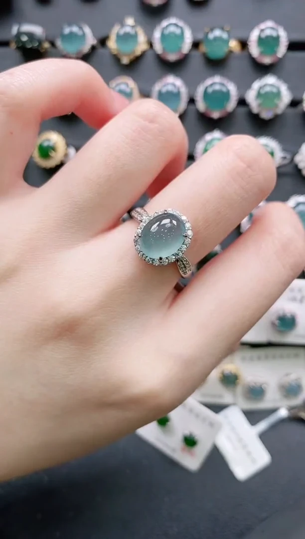 【闪购商品】翡翠戒指银S925镶嵌11111111