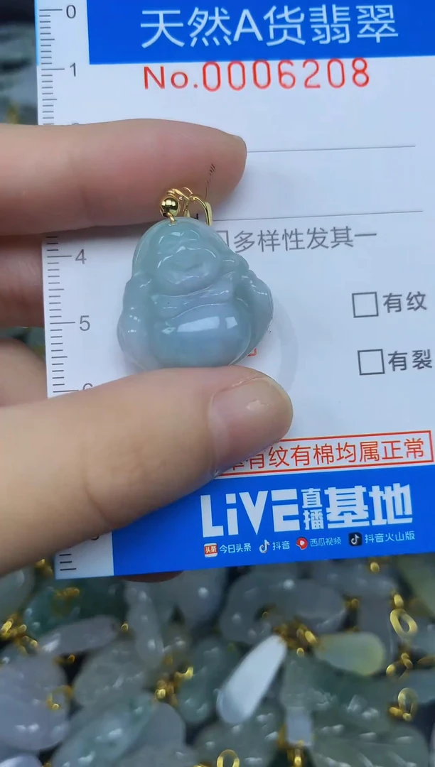 颈饰未镶嵌翡翠净货挂件-6208