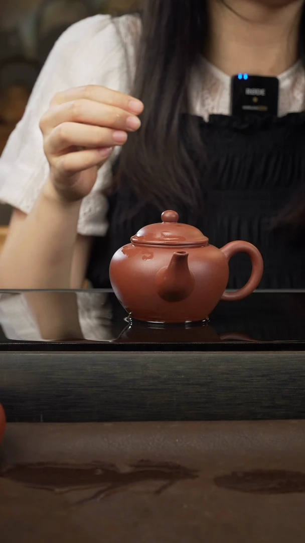 茶壶紫砂18，侧把水平，年糕土，170cc