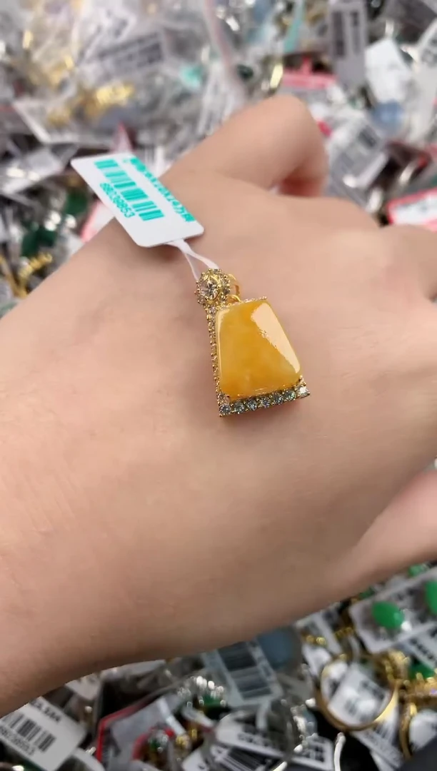 银S925镶嵌戒指翡翠151515----6