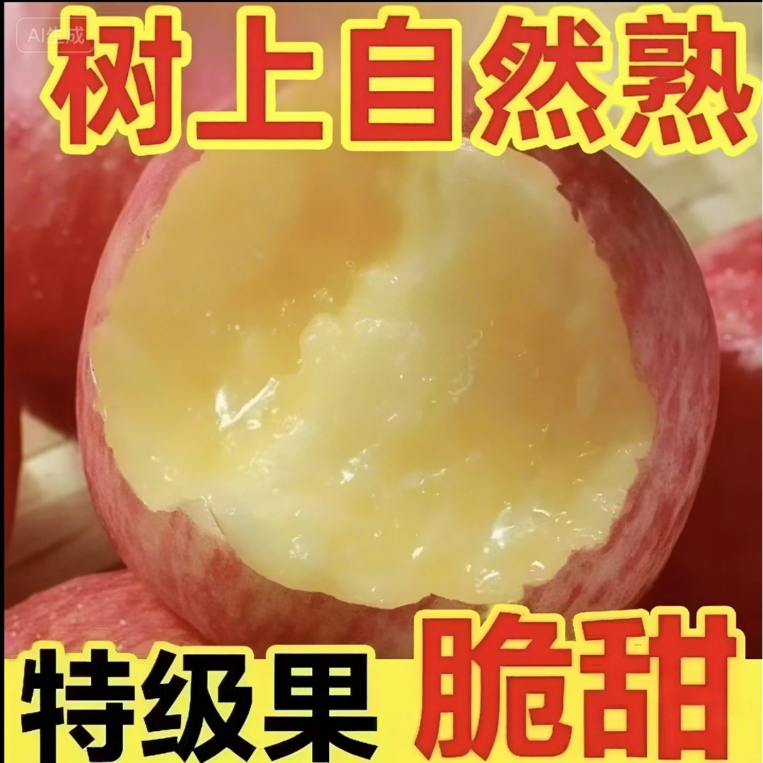 2025头茬红富士苹果新鲜当季应季水果脆甜多汁皮薄肉厚