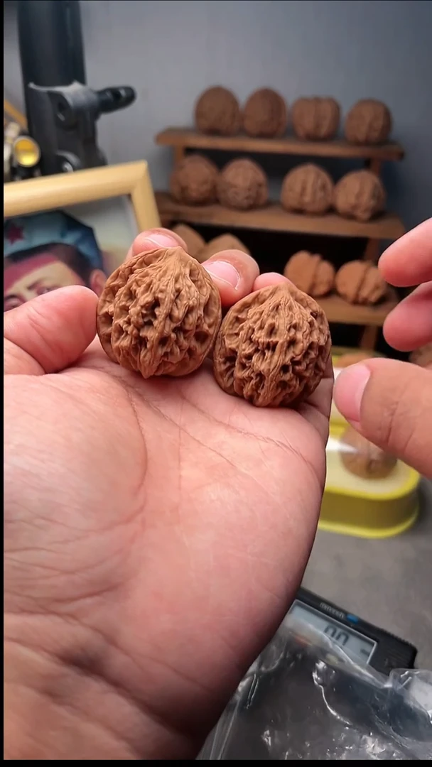 吊坠文玩核桃麦穗虎头39