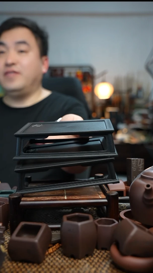 紫砂花盆長木軒几架1+1