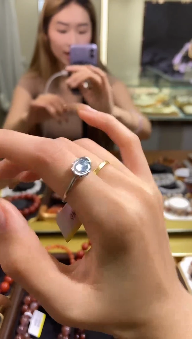 合金戒指托帕石托帕石戒指