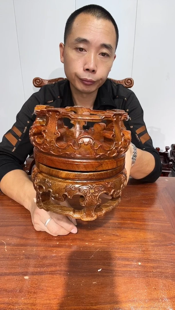 木人***本瑕疵处理款莲花黑色两个