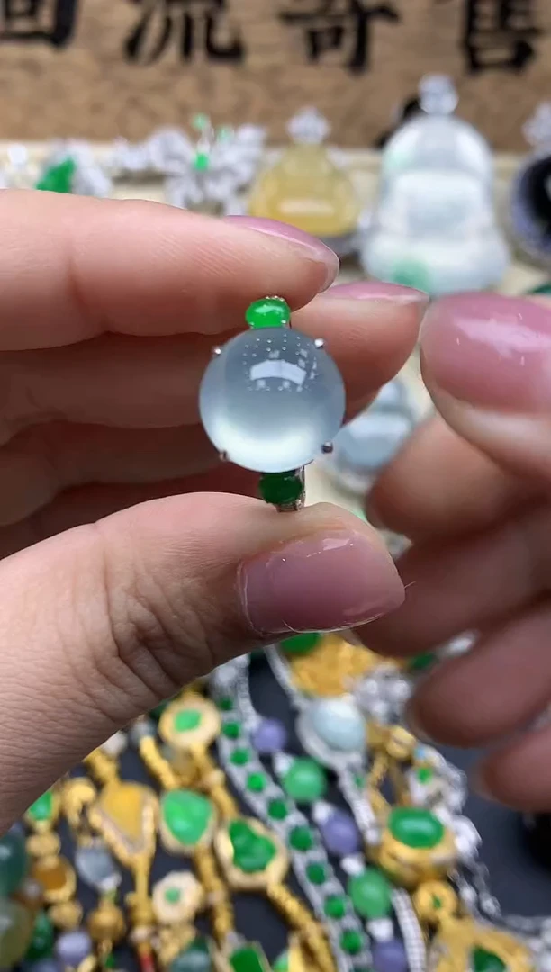 【闪购商品】翡翠戒指18K金镶嵌429-中国好珍宝