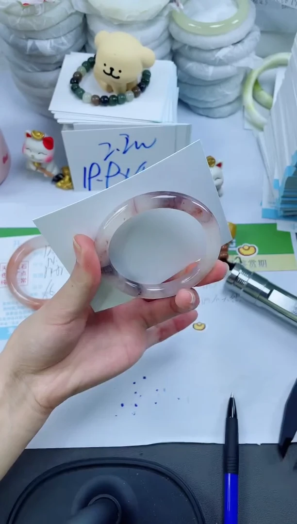 【闪购商品】石英质玉手镯未镶嵌1281-53.6