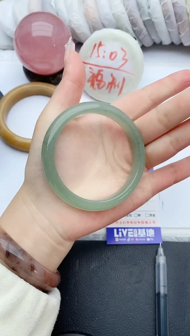 【闪购商品】石英质玉手镯未镶嵌G291+58/59