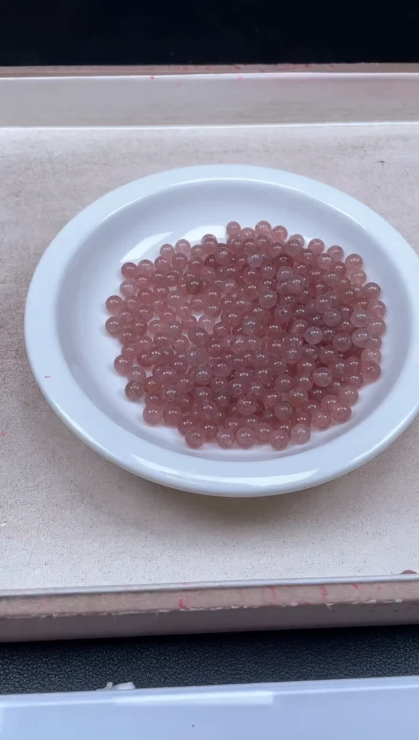 【闪购商品】水晶颈饰未镶嵌W114草莓晶6mm*40颗