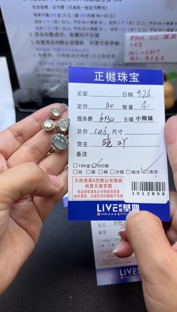 银S925镶嵌配石翡翠ZYZB-1012898
