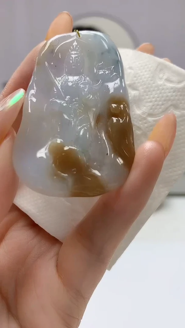 【闪购商品】定制翡翠未镶嵌0405DD-毛货挂件103