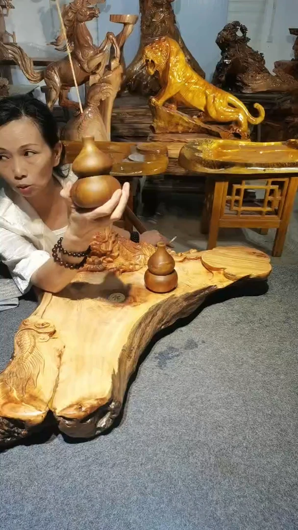 木葫芦一个，大叶金丝楠木