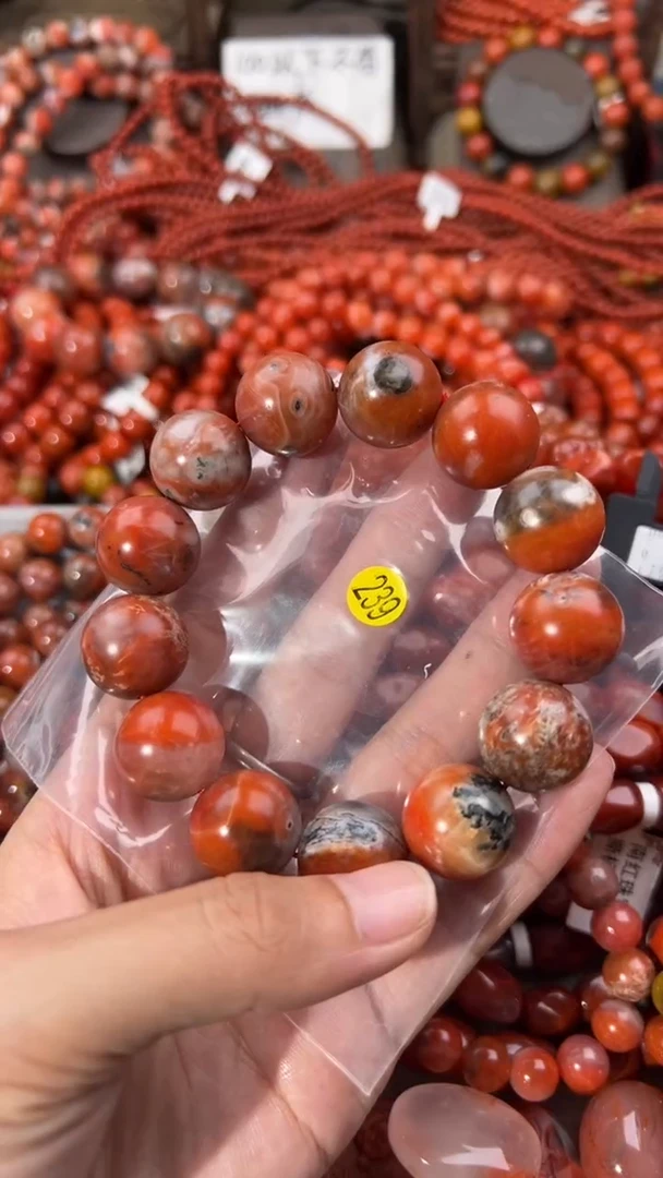 南红玛瑙手串未镶嵌17