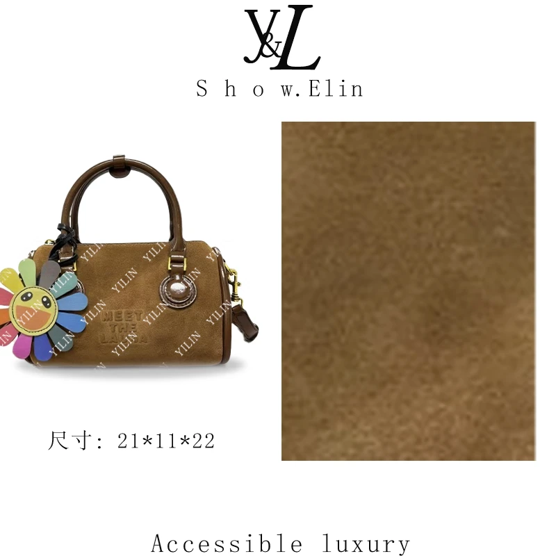 【依琳定制】2025年秋冬新款女包时尚设计单肩包SD-5698-磨砂棕