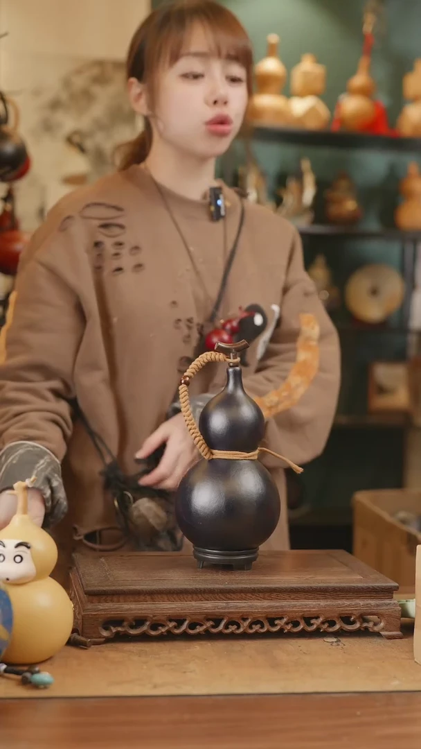 【闪购商品】272号精品天然大漆工艺防渗内胆酒葫芦~