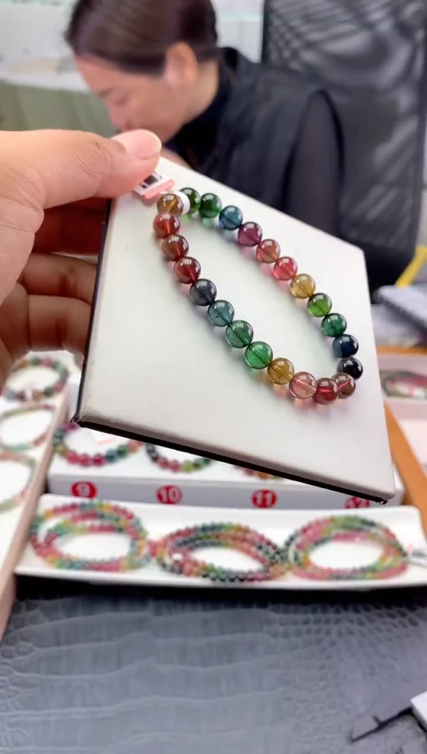 未镶嵌手串碧玺多样性发一条