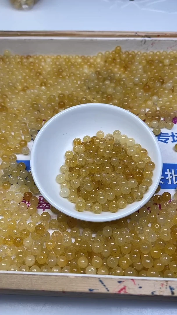 未镶嵌散珠碧玺A1560 黄碧玺6mm30个6.8元