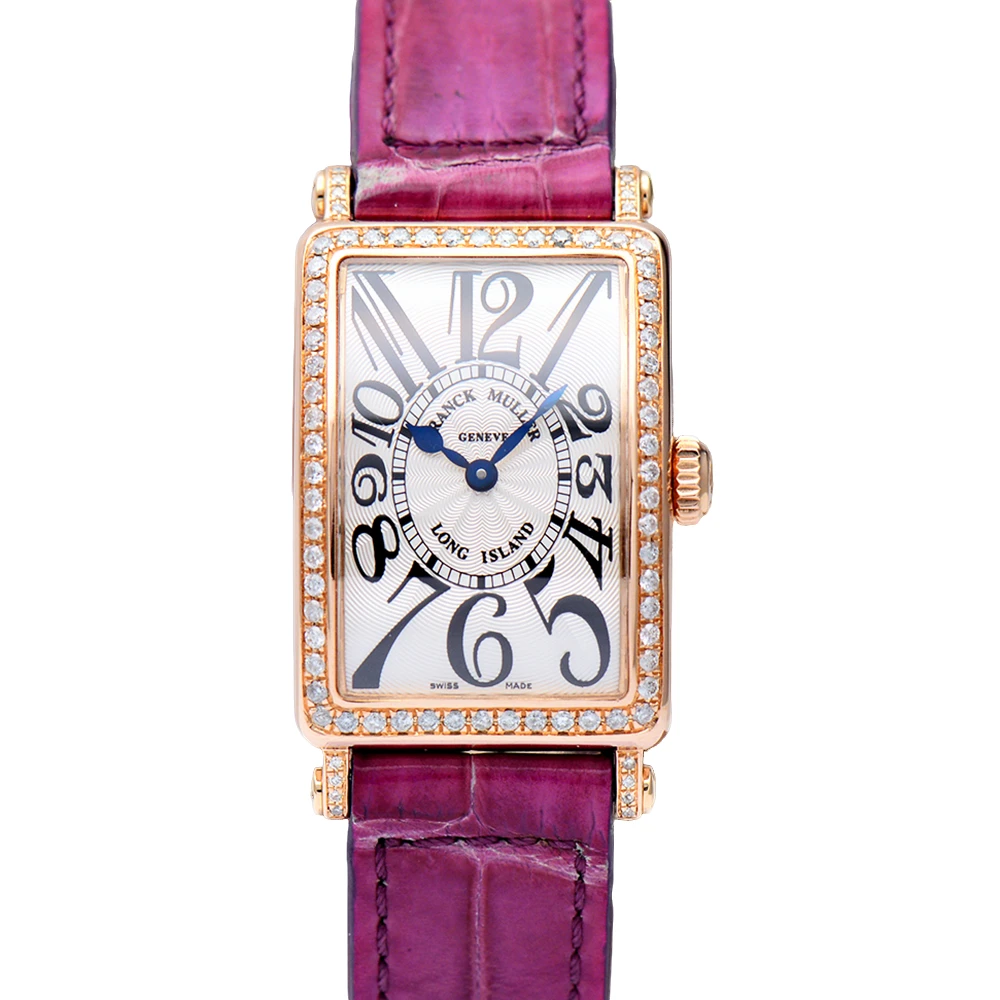 99新 Franck Muller/法兰克穆勒 长岛系列902QZ玫瑰金后钻石英表