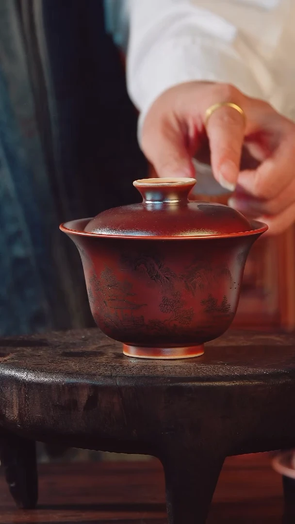 艺然堂手工手绘茶器