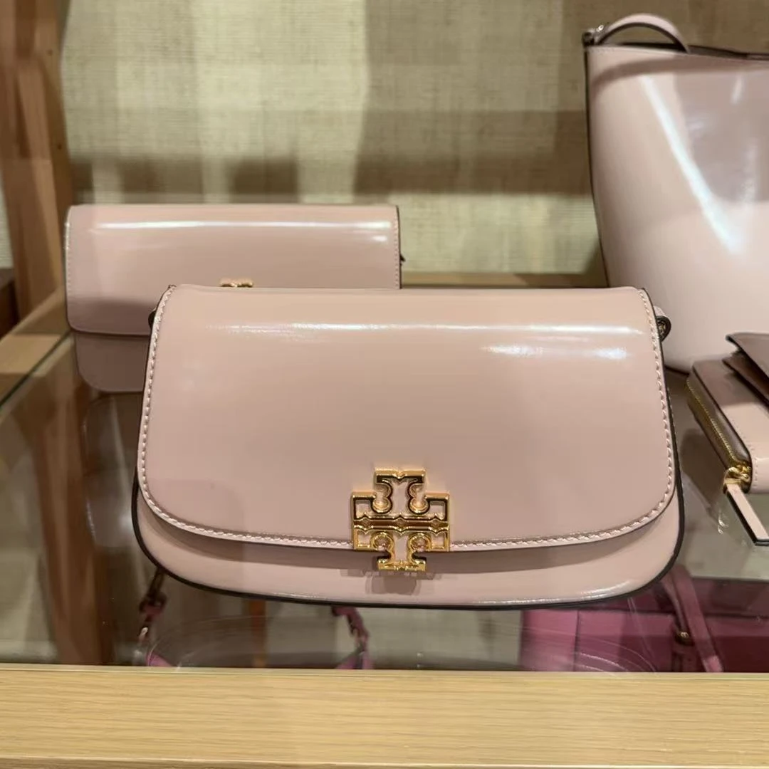 Tory Burch/汤丽柏琦BRITTEN双肩带粉色腋下包197865143956 22*15