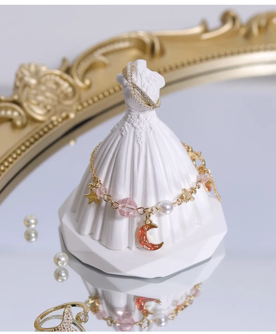 迷你石膏婚纱伴手礼婚礼生日礼物高级感陈列装饰首饰浪漫收纳摆件