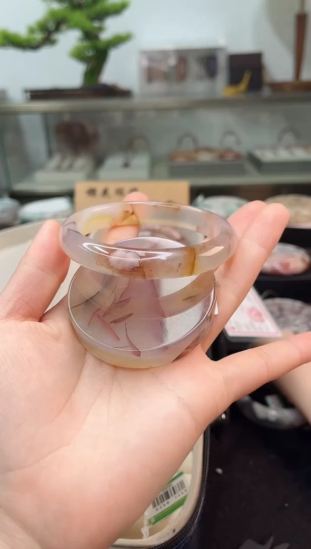 未镶嵌手镯石英质玉63圈口（赠品镯心）688753