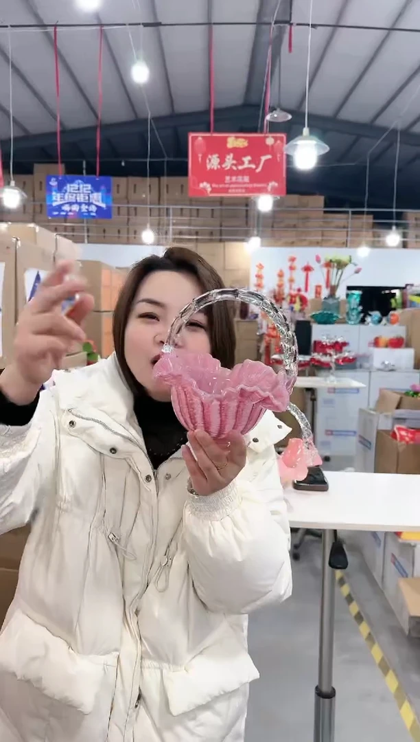 【闪购商品】玻璃于清花器E-早57