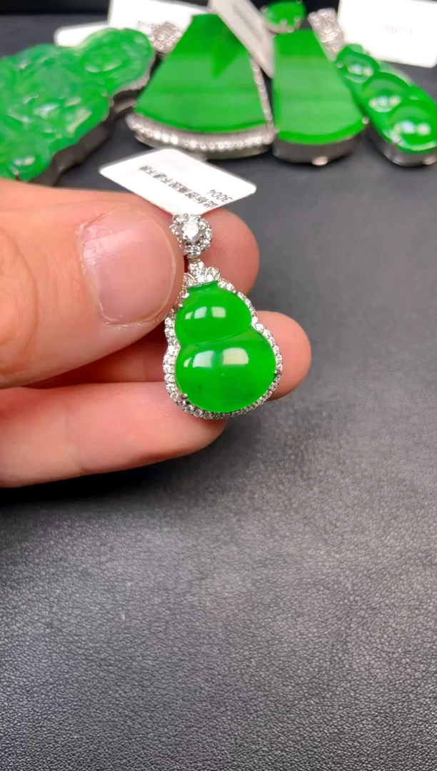 银S925镶嵌挂件翡翠DZ
