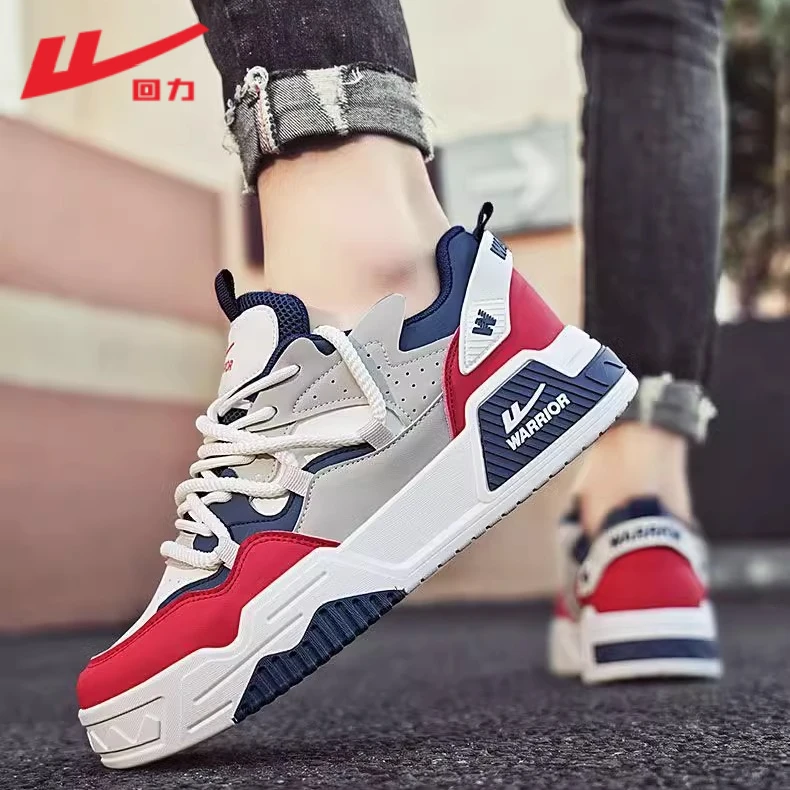 回力男鞋2025年春季新款透气潮流板鞋子休闲百搭厚底鞋增高运动鞋