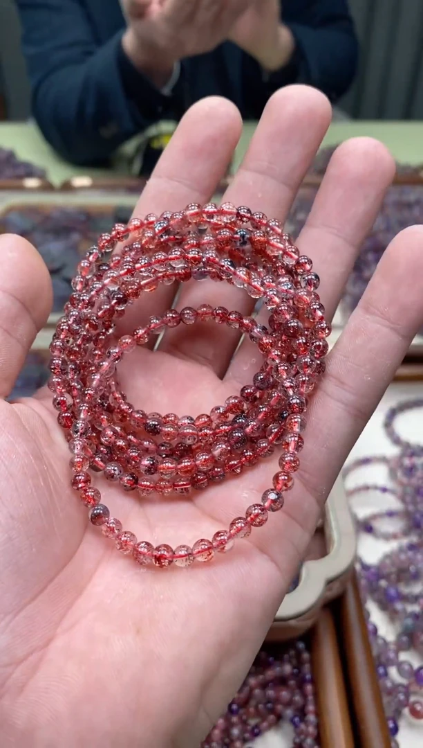 未镶嵌手串水晶超七手串  多样性发一