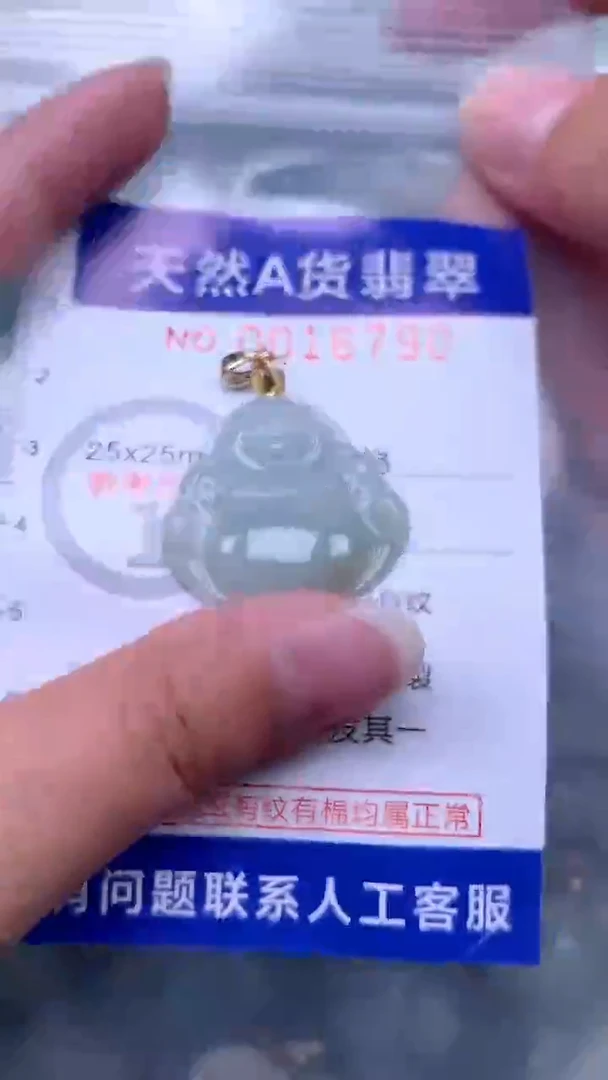 翡翠未镶嵌吊坠(不含链)1