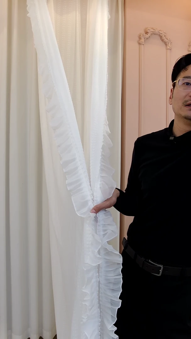 乳胶6米对开豆芽纱，高度2.7