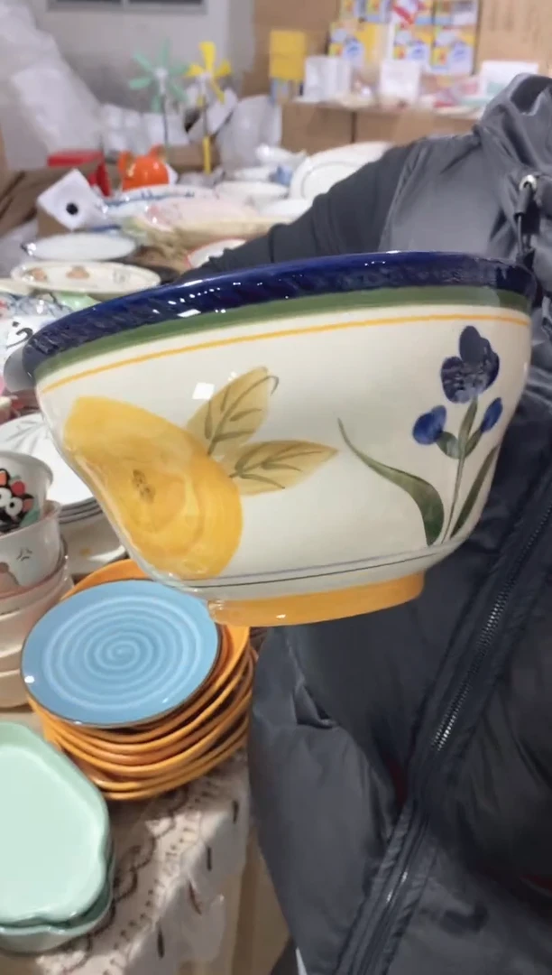 瓷【8寸★1个】正品孤品秒拍秒付黑点针眼属正常破损包赔