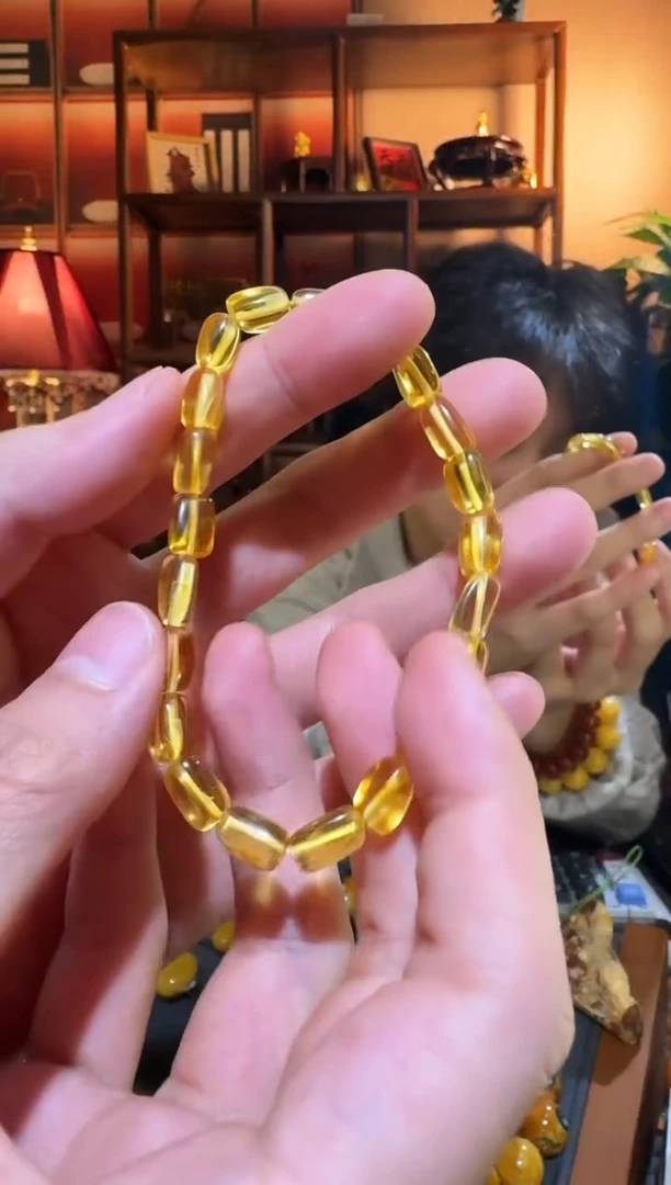 琥珀颈饰未镶嵌343天然蜜蜡珠宝奇石